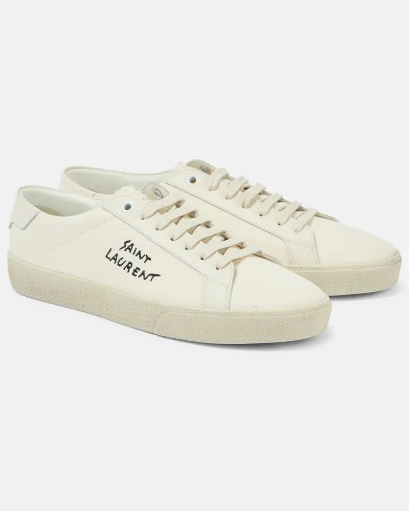 Saint Laurent Sneakers Court Classic SL/06 aus Canvas Weiß