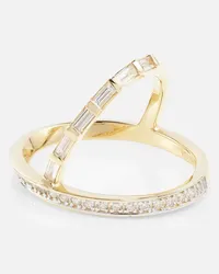 MATEO Ring aus 14kt Gelbgold mit Diamanten Gold