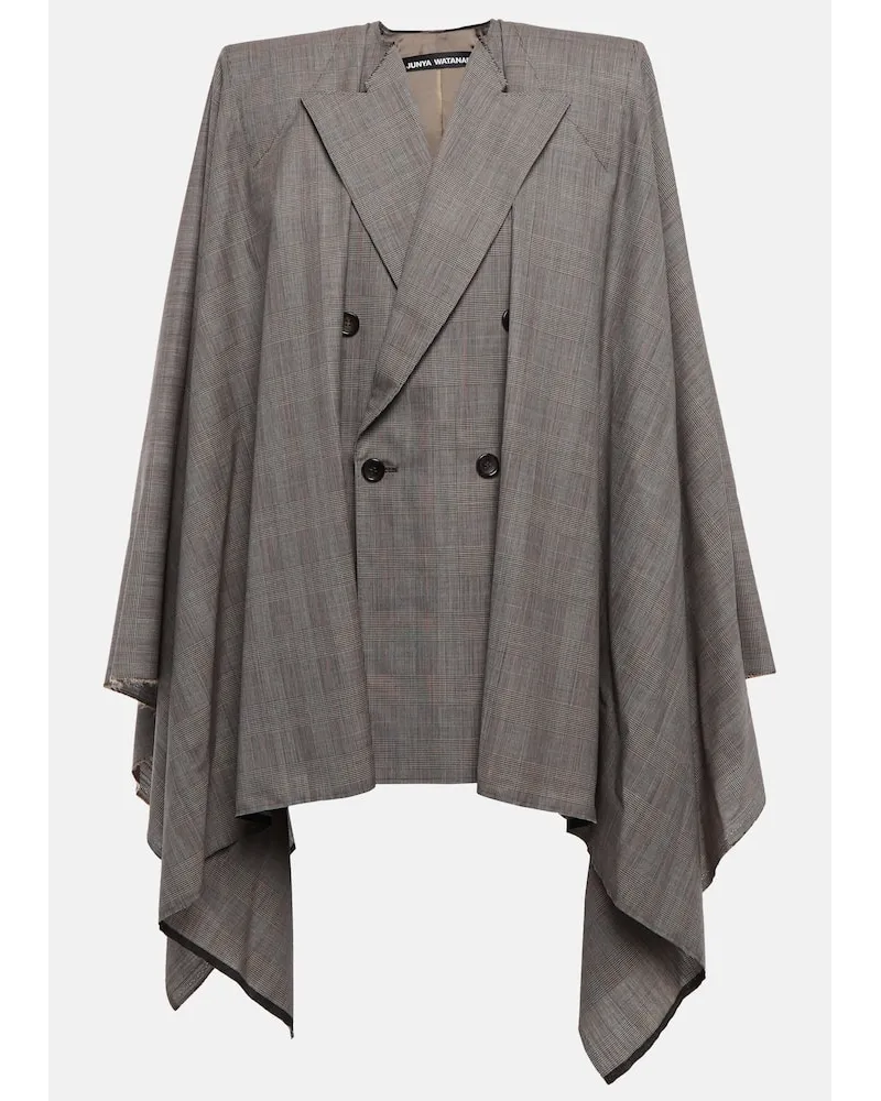 Junya Watanabe Minikleid Blazer aus Wolle Schwarz