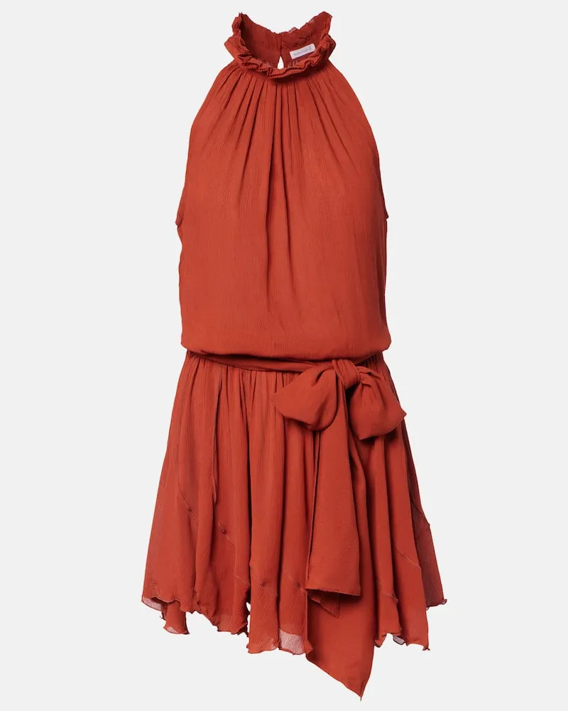 Poupette St Barth Minikleid Bianca Rot