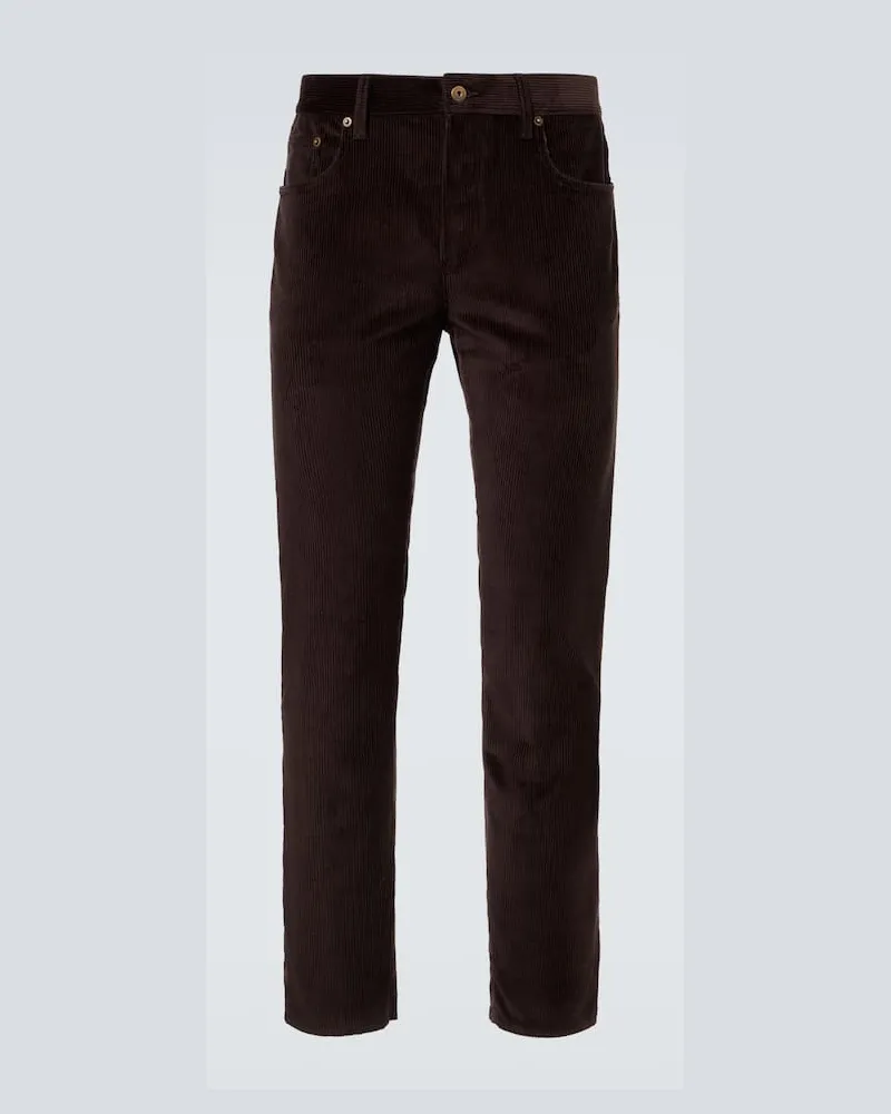 Burberry Hose aus Baumwoll-Cord Braun