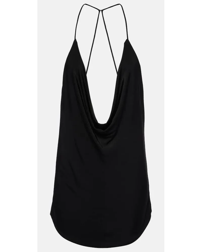 Tom Ford Top aus Jersey Schwarz