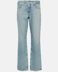 Adriano Goldschmied Low-Rise Straight Jeans Remy Blau