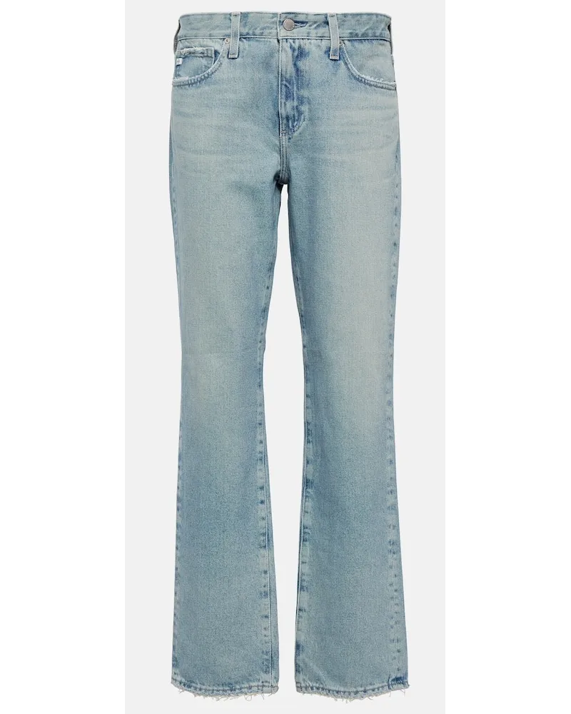 Adriano Goldschmied Low-Rise Straight Jeans Remy Blau