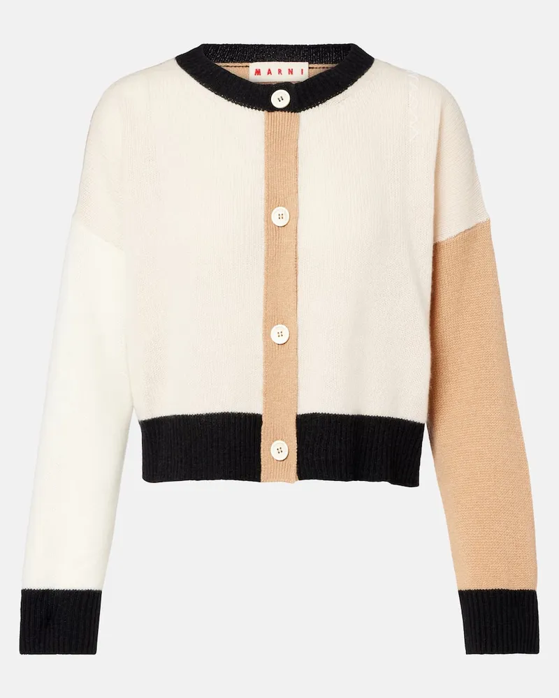 Marni Cardigan aus Kaschmir Nude