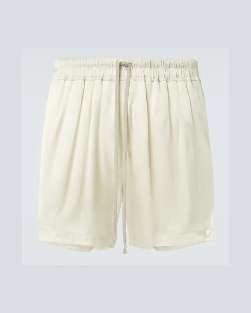 Rick Owens Shorts aus Charmeuse Beige