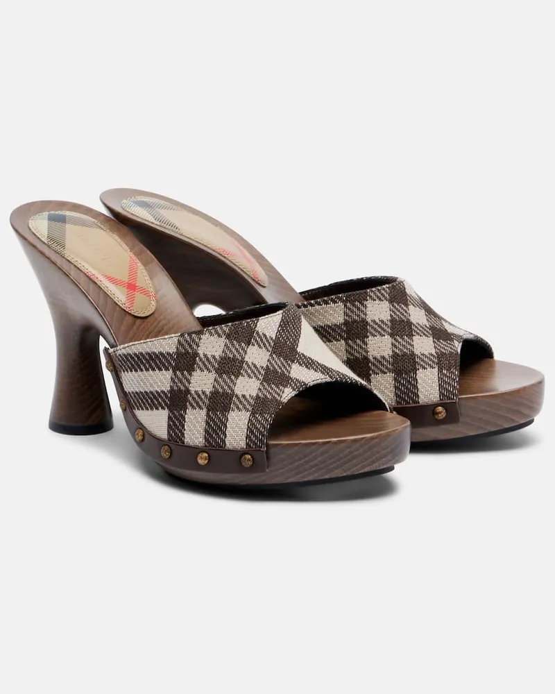 Burberry Pantoletten Burberry Check Multicolor