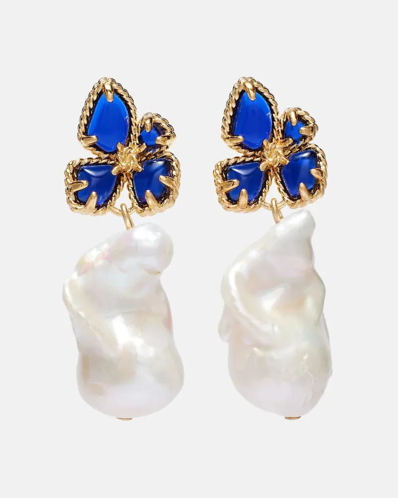 Zimmermann Ohrringe Bloom mit Zierperlen Gold