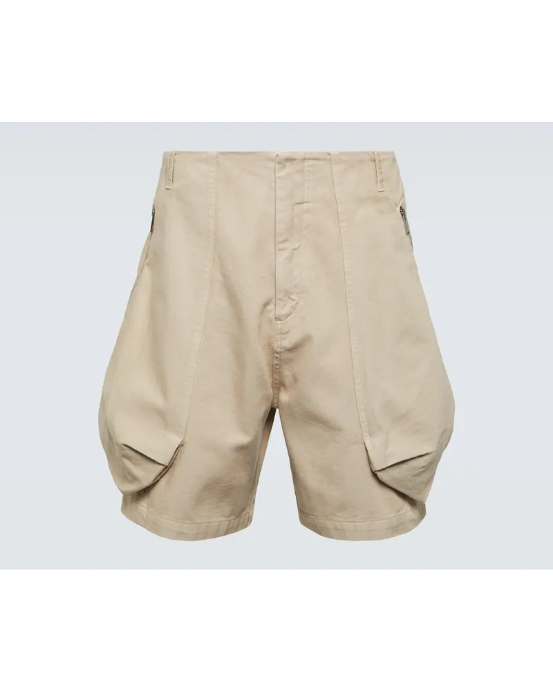 Jacquemus Shorts Le Short Cargo Croissant Beige