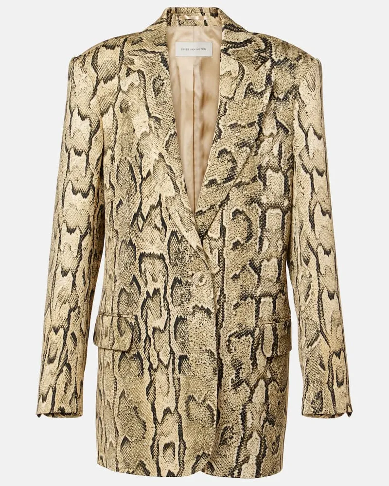 Dries van Noten Blazer aus Jacquard Multicolor