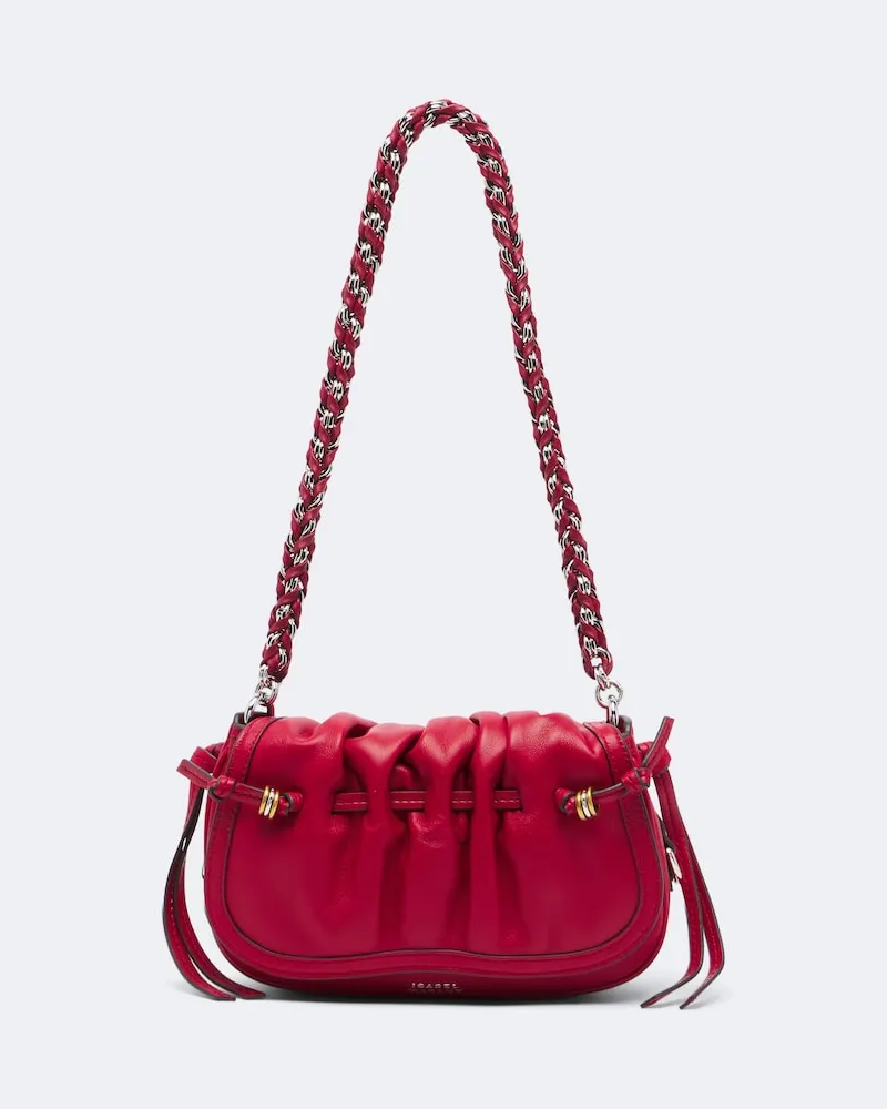 Isabel Marant Schultertasche Bolton XS aus Leder Rot