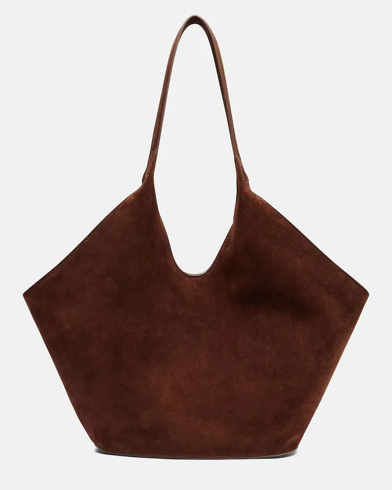 Aesther Ekme Tote Bag Phantom aus Veloursleder Braun