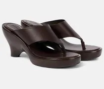 Wedge-Sandalen Wild 95 aus Leder