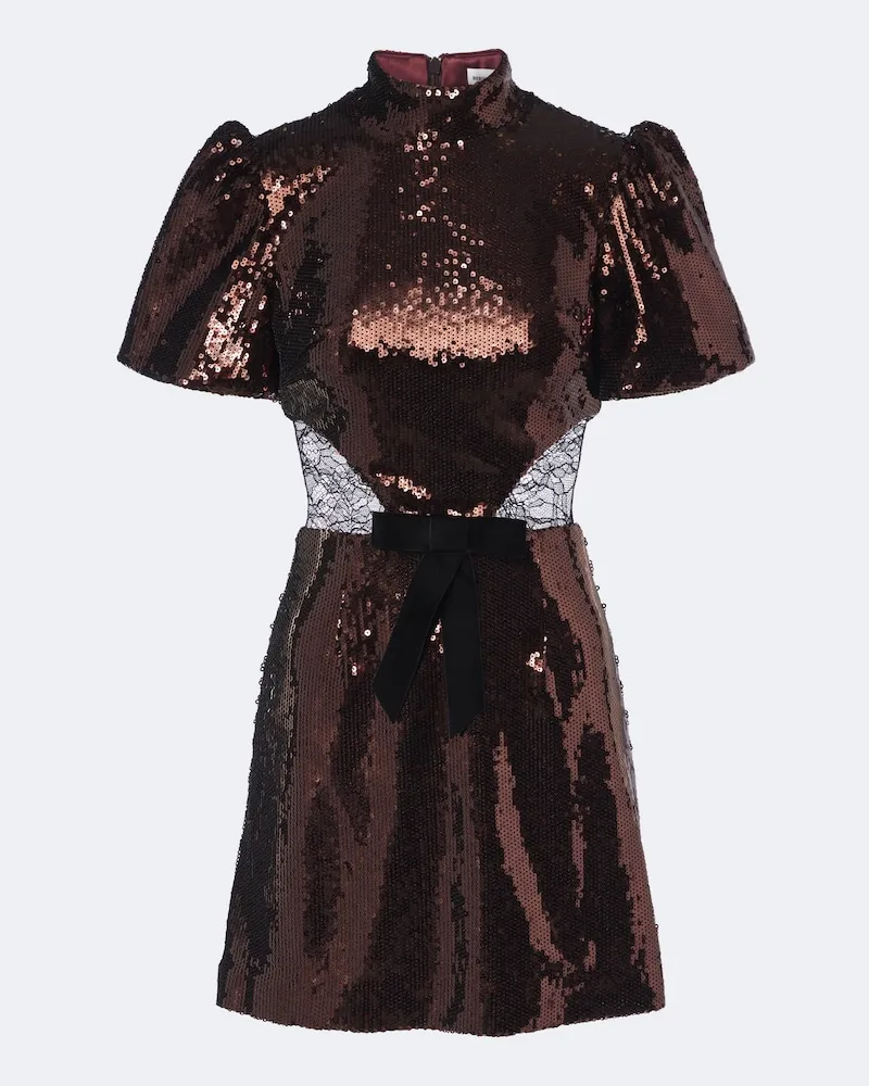 Rebecca Vallance Minikleid Cece mit Pailletten Braun