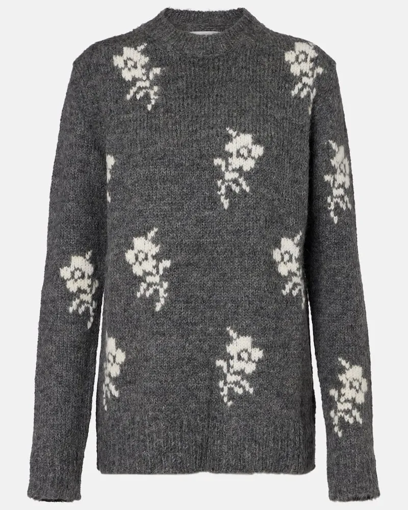 Jil Sander Pullover aus einem Alpakawollgemisch Grau