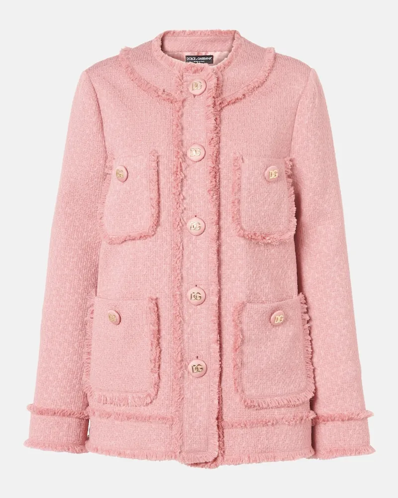 Dolce & Gabbana Jacke Rachel aus Tweed Pink