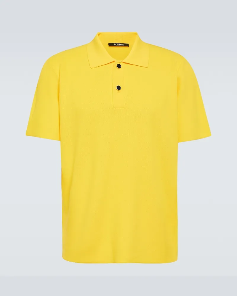 Jacquemus Oversize-Polohemd Le Polo Maille Gelb