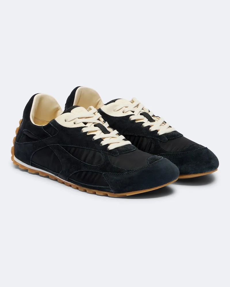 Bottega Veneta Sneakers Orbit Flash mit Veloursleder Schwarz