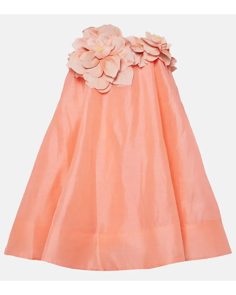 Zimmermann Minikleid Natura aus Organza Pink