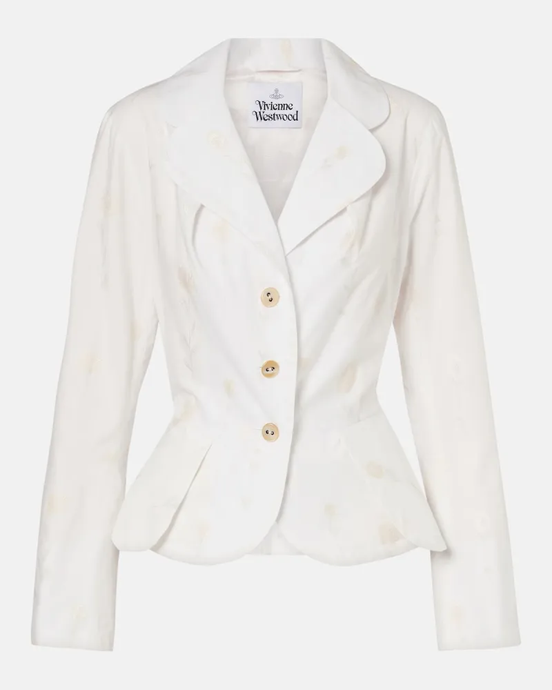 Vivienne Westwood Blazer Bettina aus einem Baumwollgemisch Weiß