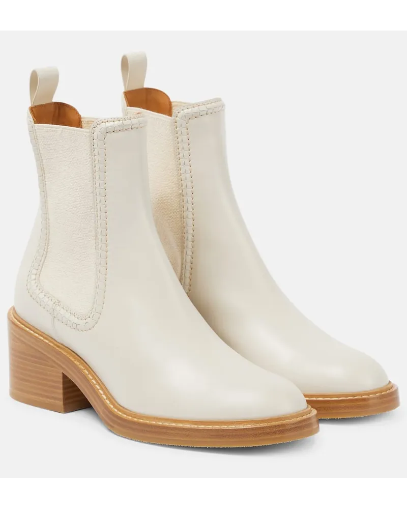 Chloé Chloe Chelsea Boots Mallo aus Leder Multicolor