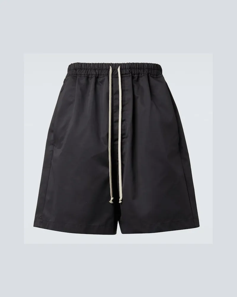 Rick Owens Bermuda-Shorts Faun aus Faille Schwarz