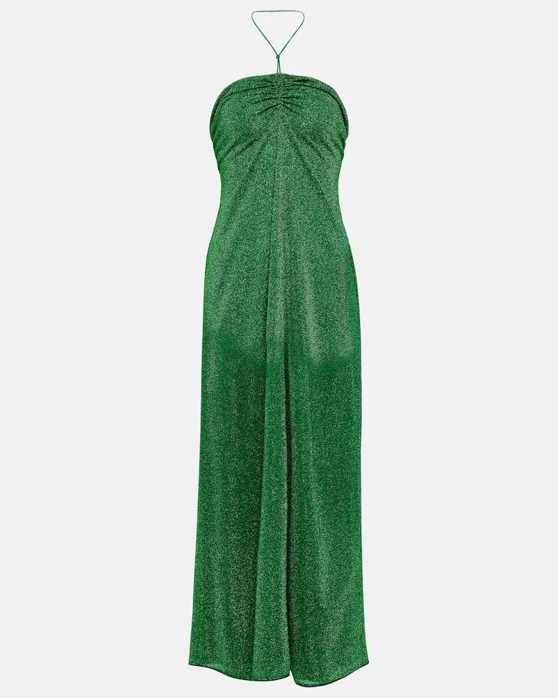 Oséree Oséree Maxikleid Lumière Empire Grün