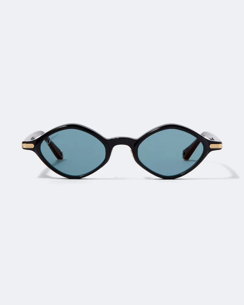 Cartier Ovale Sonnenbrille Première De Cartier Schwarz