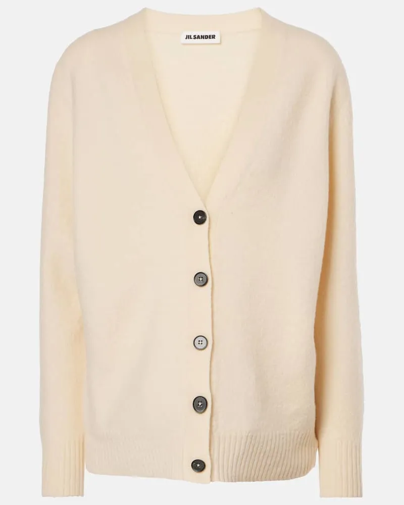 Jil Sander Cardigan aus Wolle Beige