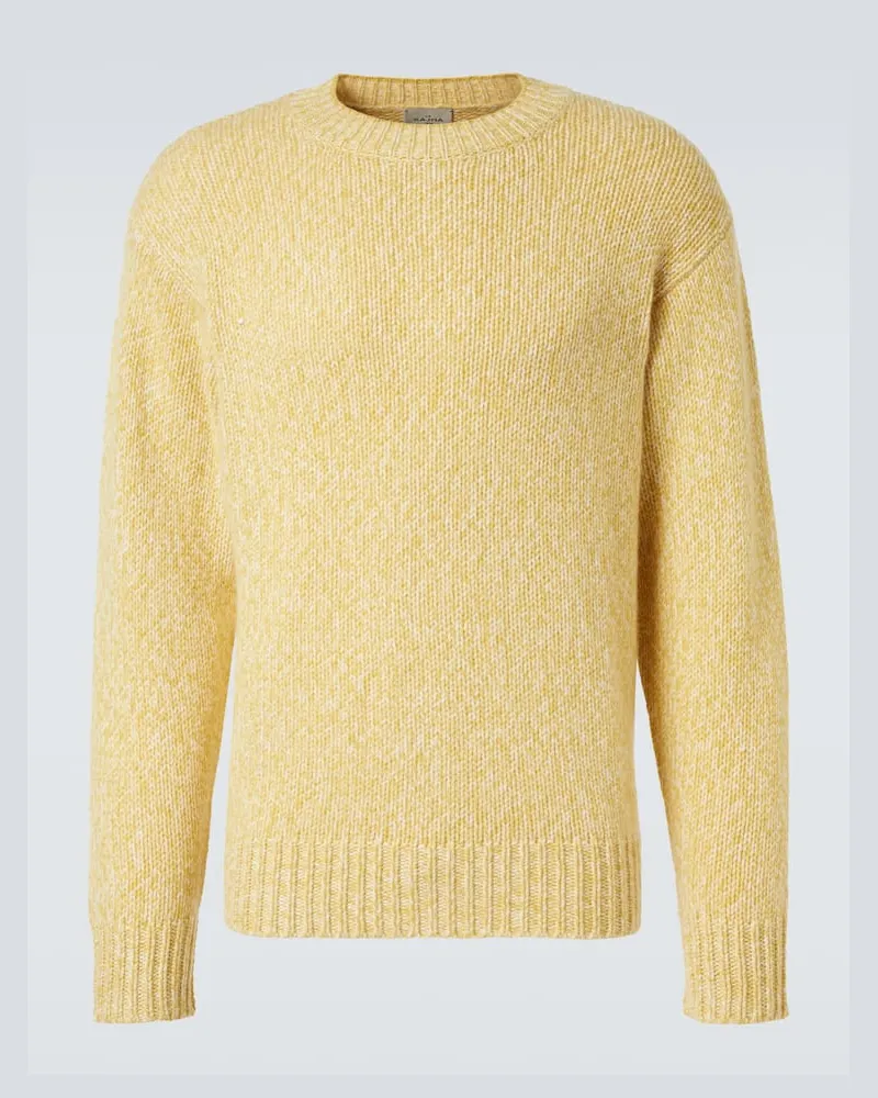 Le Kasha 1918 Pullover Alba aus Kaschmir Gelb