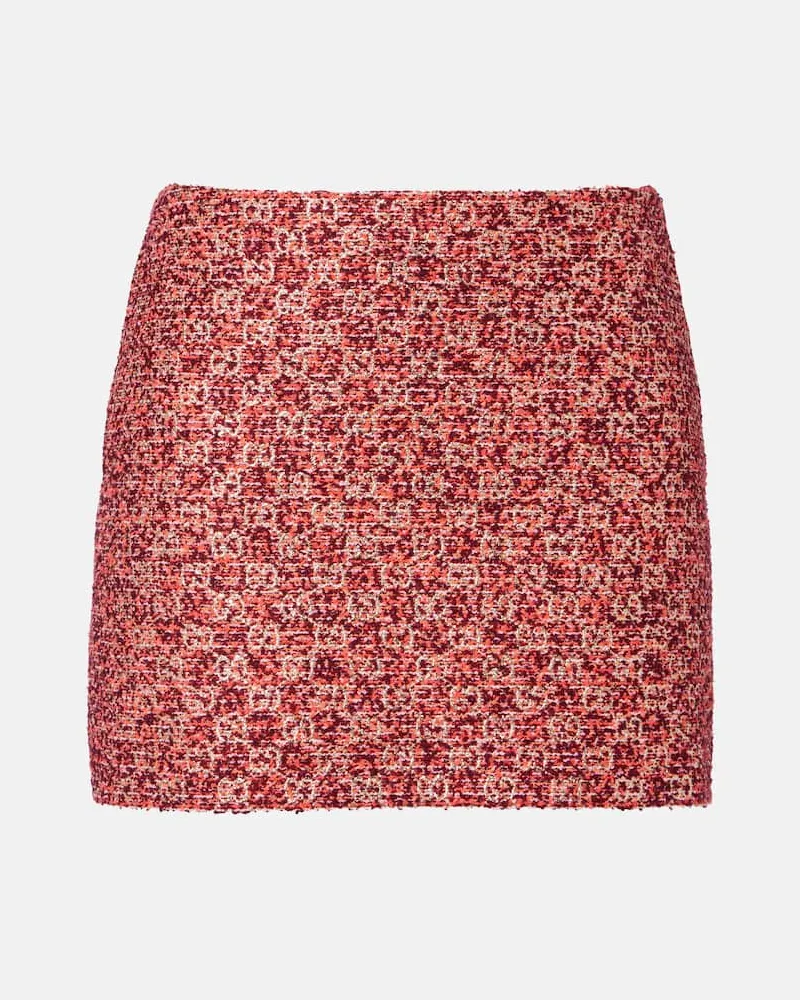 Gucci Minirock GG aus Tweed Rot