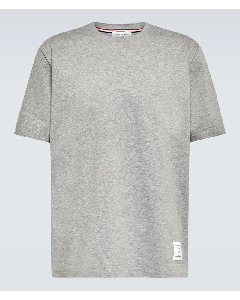 Thom Browne T-Shirt aus Baumwolle Grau