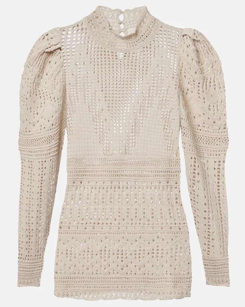 Isabel Marant Pullover Dahara aus Strick Beige