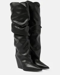 Alexandre Vauthier Stiefel aus Lederimitat Schwarz