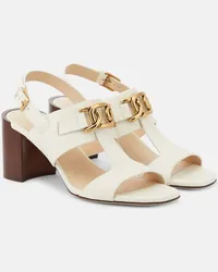 TOD'S Sandalen Kate aus Leder Weiss