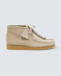 Clarks X Undercover Mokassins Wallabee aus Veloursleder Beige