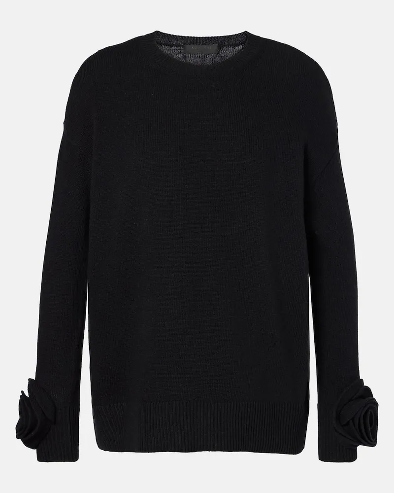 Valentino Garavani Pullover aus Wolle Schwarz