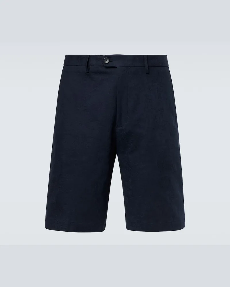 Etro Bermuda-Shorts aus einem Baumwollgemisch Blau
