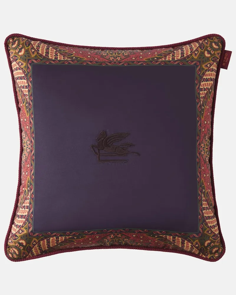 Etro Kissen aus Baumwolle Multicolor