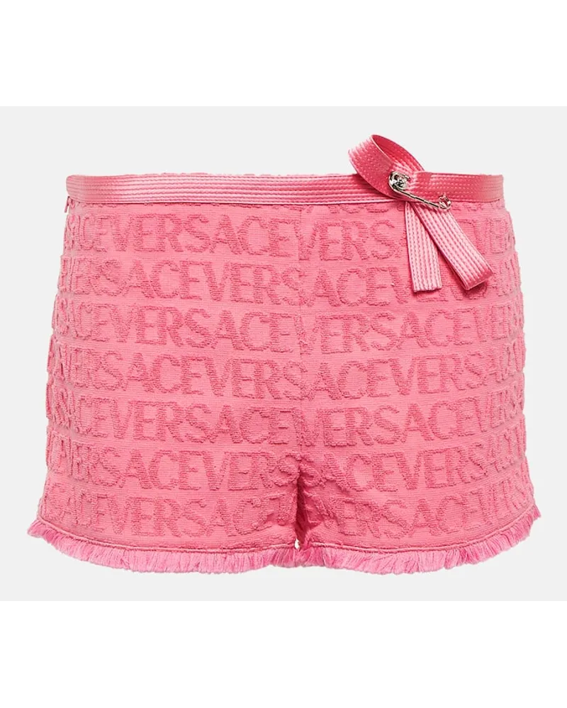 Versace X Dua Lipa Versace Allover Shorts Pink