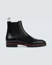 Christian Louboutin Chelsea Boots Melon aus Leder Schwarz