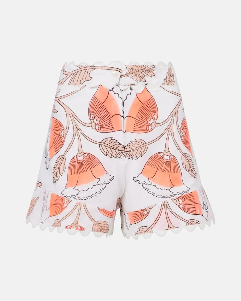 Juliet Dunn Shorts aus Baumwolle Weiß