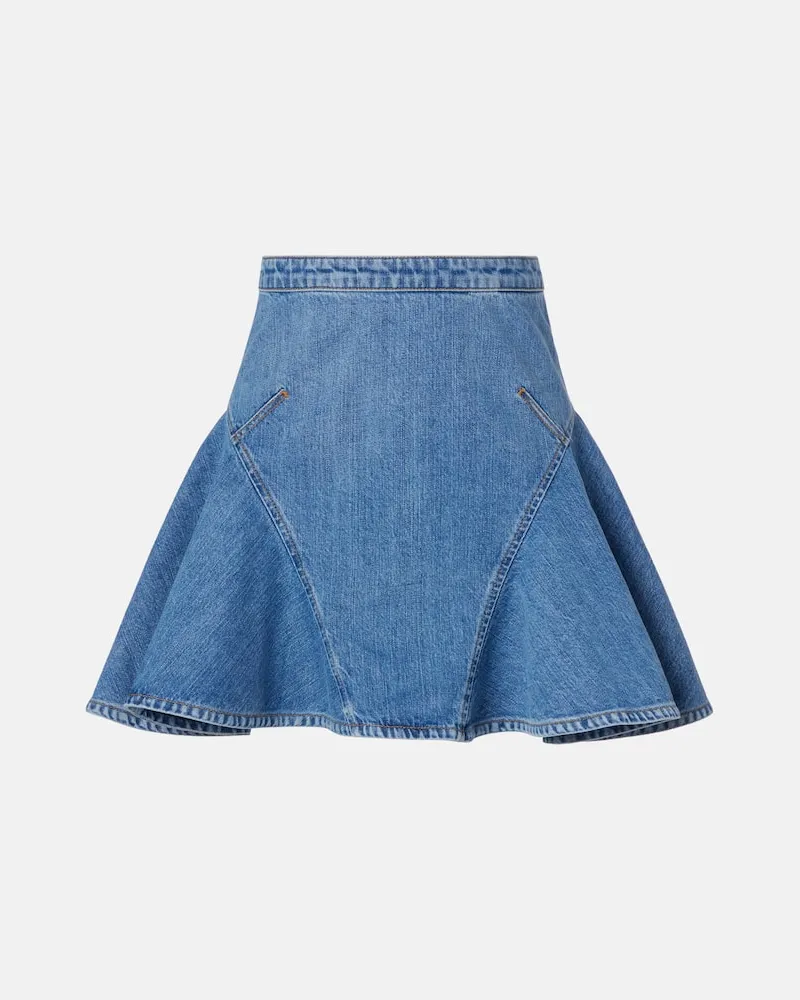 Givenchy Minirock aus Denim Blau