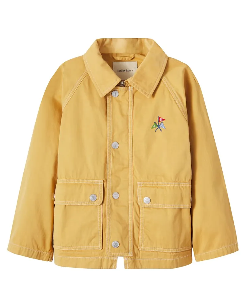 The New Society Jacke Cosmos aus Baumwoll-Canvas Gelb