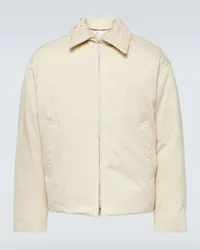 Bottega Veneta Daunenjacke Intrecciato aus Twill Beige