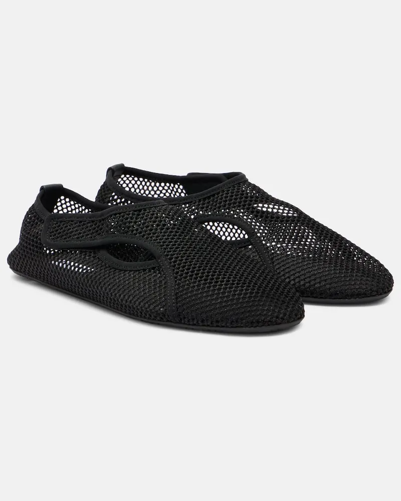 Alaïa Alaïa Slip-Ons aus Mesh Schwarz