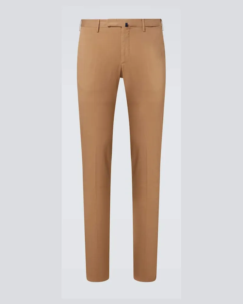 Slowear Chinohose aus einem Baumwollgemisch Braun