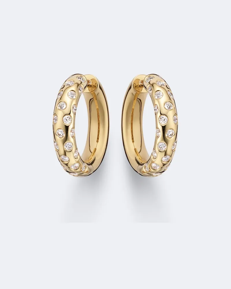 ANITA KO Ohrringe Cosmo aus 18kt Gelbgold mit Diamanten Gold