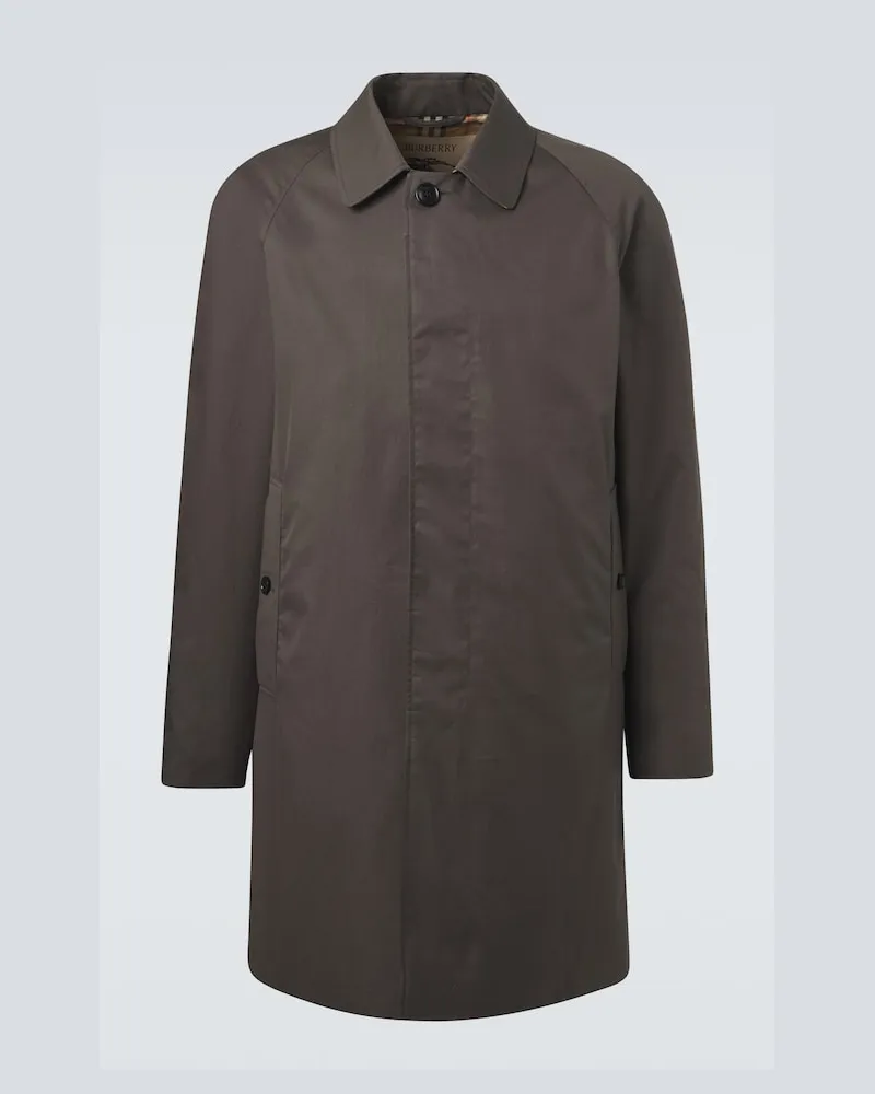 Burberry Carcoat aus Baumwolle Grau