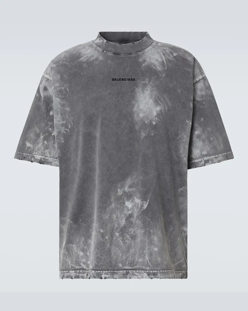 Balenciaga T-Shirt aus Jersey Schwarz